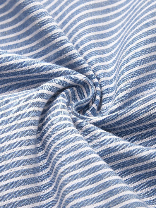 Ruth | Striped Button-Detail Midi Dress