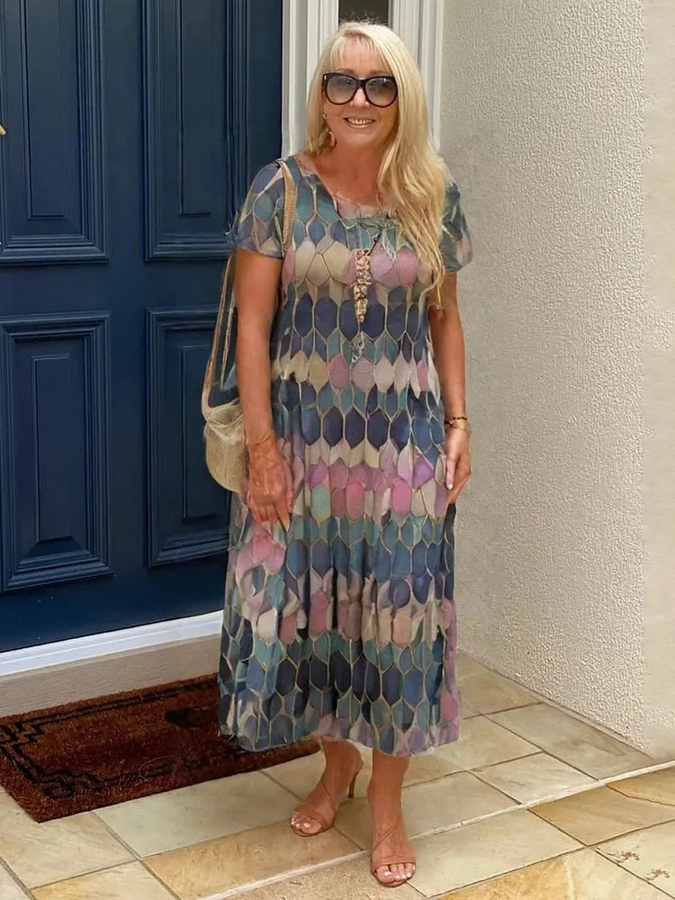 Camille – Robe Midi Décontractée