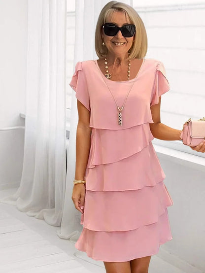 Josiane – Robe d’Été Chic et Fluide à Coupe Flatteuse