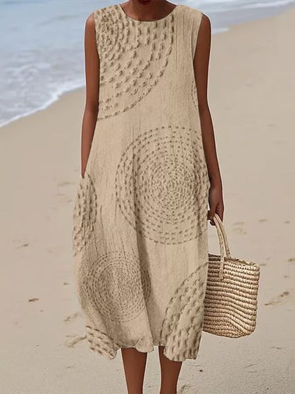 Maelle | Maxi Dress with Textured Pattern