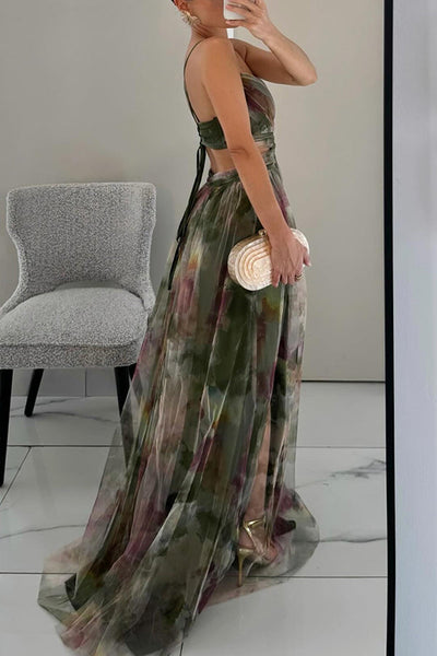 Valentina - Enchanting Maxi Dress with Floral Print