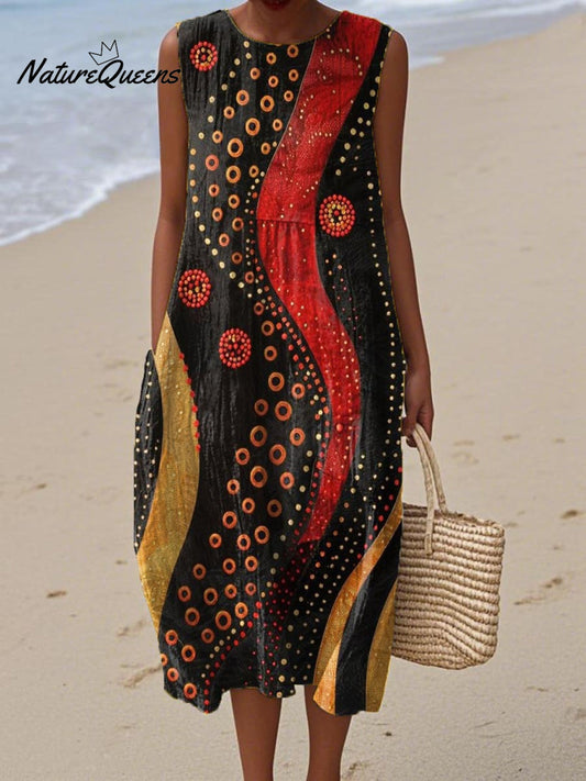 Naomi | Fire Rhythm Dress