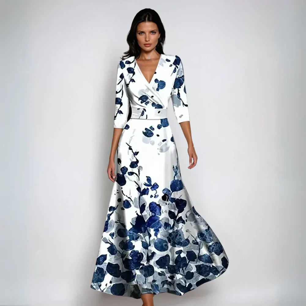 Serena | Elegant Floral Wrap Dress