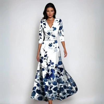 Serena | Elegant Floral Wrap Dress