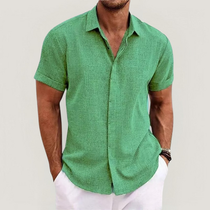 Strazoro | Men's Linen Shirt | Short Sleeves | Lightweight