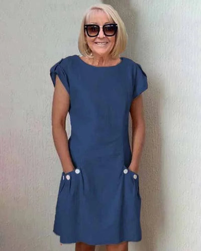 Manon - Élégante Robe Maxi en Lin