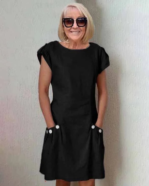 Manon - Élégante Robe Maxi en Lin