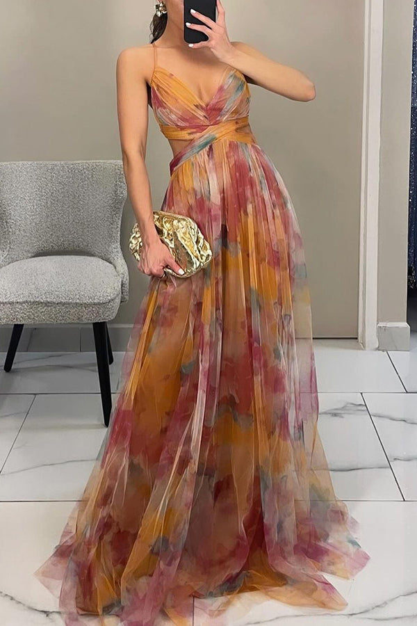 Joséphine – Robe Maxi Envoûtante à Imprimé Floral