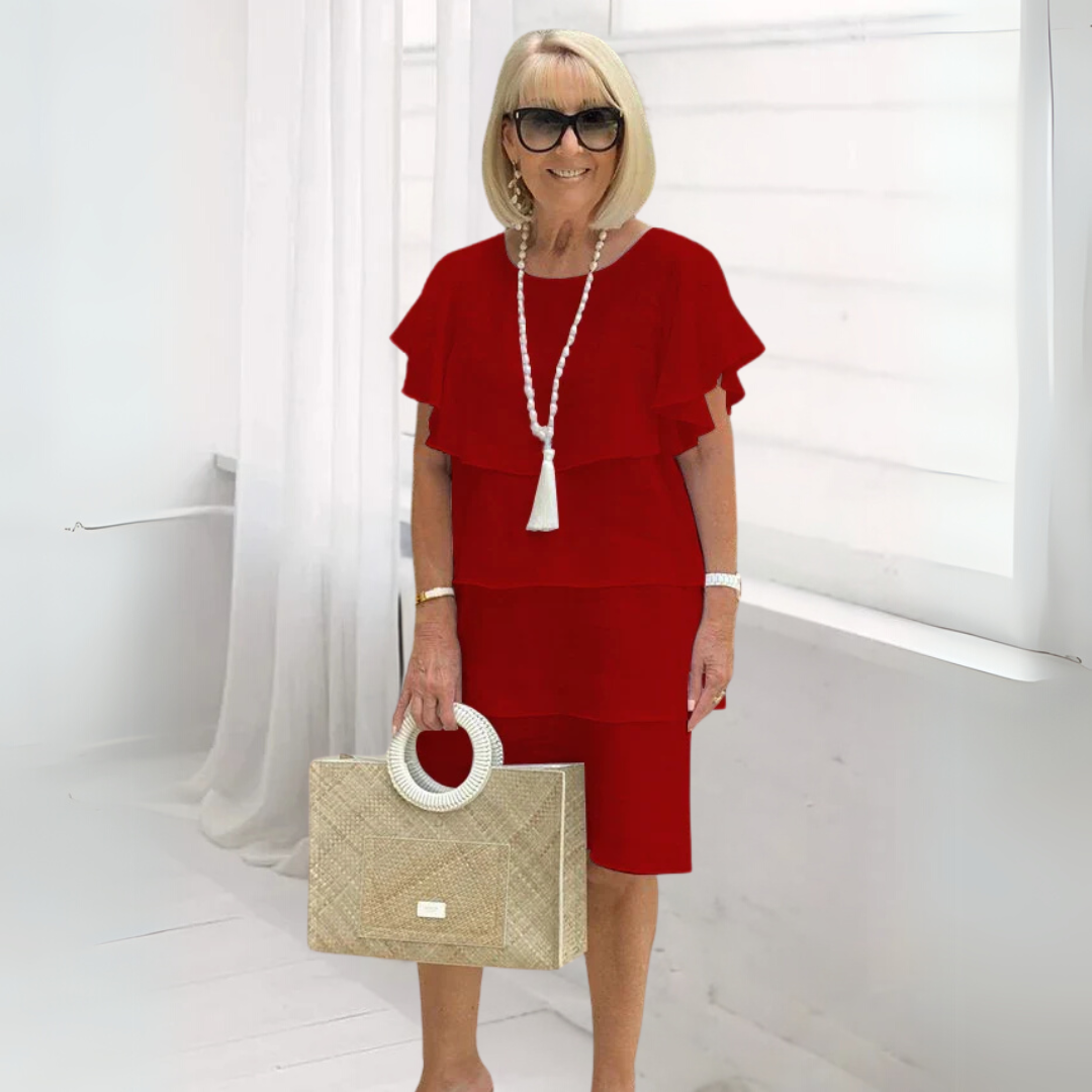 Juliette – Robe Élégante en Mousseline de Soie