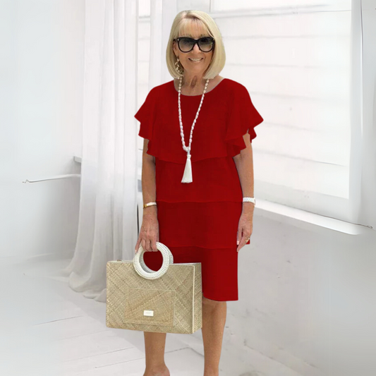 Juliette – Robe Élégante en Mousseline de Soie