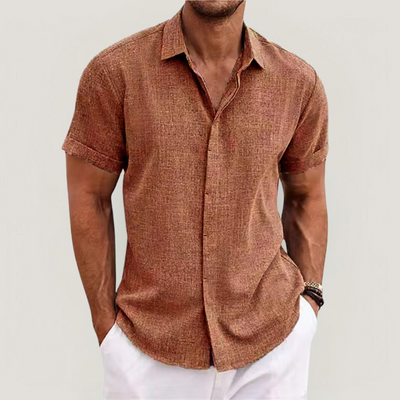 Strazoro | Men's Linen Shirt | Short Sleeves | Lightweight