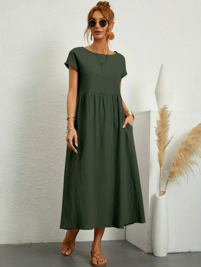 Bente | Elegant kjole med rund hals