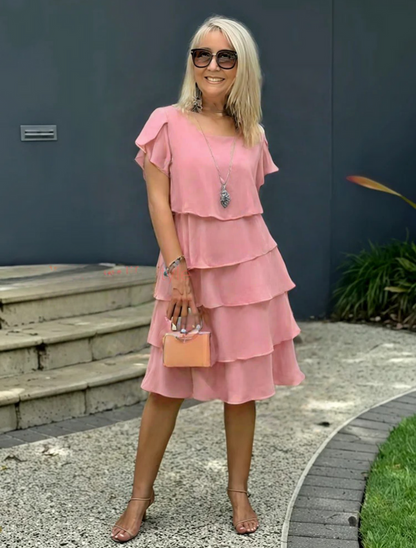 Josiane – Robe d’Été Chic et Fluide à Coupe Flatteuse