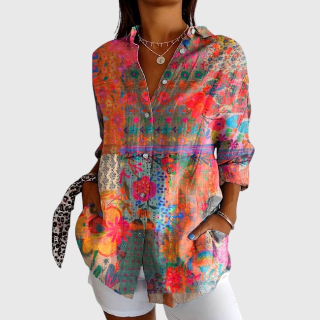 Daisy - Elegant Top with Floral Print
