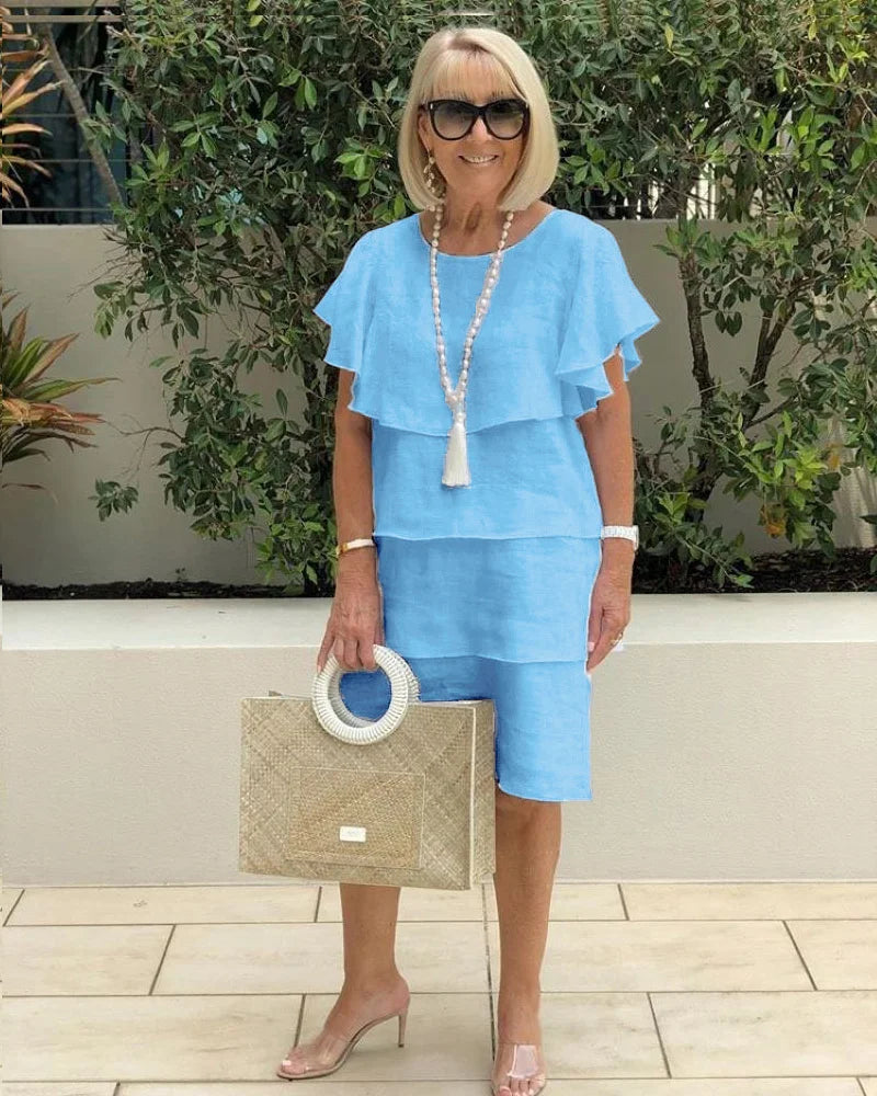 Juliette – Robe Élégante en Mousseline de Soie