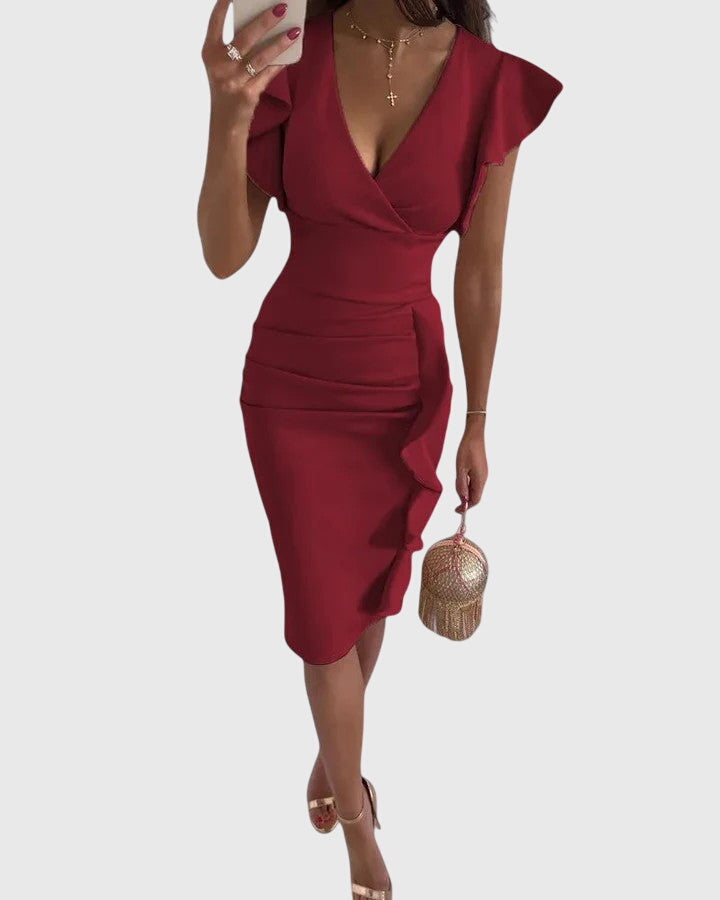 Elize - Elegant Bodycon Dress made from Luxury Material - for Women | Perfect for Formal Occasions