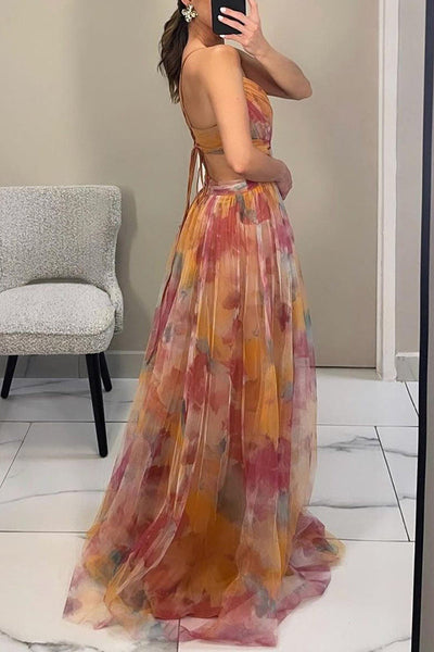 Joséphine – Robe Maxi Envoûtante à Imprimé Floral