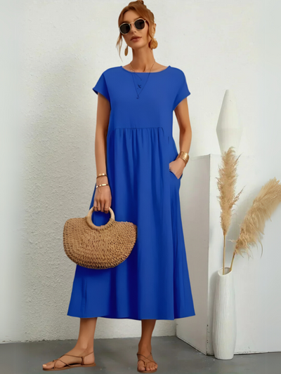 Bente | Elegant kjole med rund hals