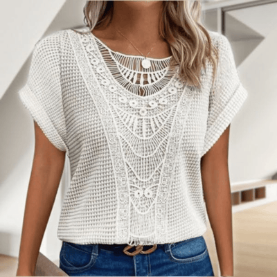 Siv™ | Elegant bluse i Ibiza-stil