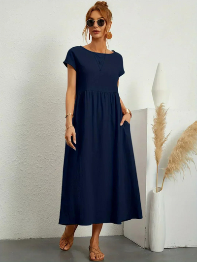 Bente | Elegant kjole med rund hals