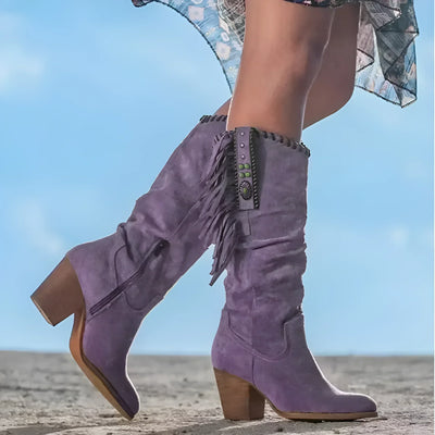 Maya™ - Real Leather Cowboy Boots