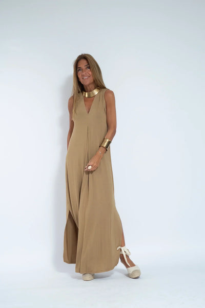 Isabella – Abito lungo ed elegante con scollo a V