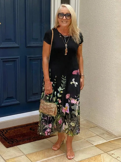 Camille – Robe Midi Décontractée