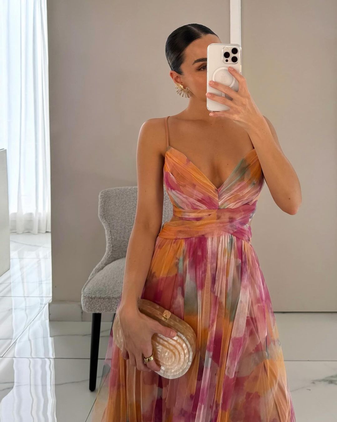 Valentina - Enchanting Maxi Dress with Floral Print
