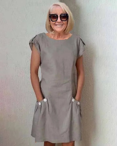 Manon - Élégante Robe Maxi en Lin