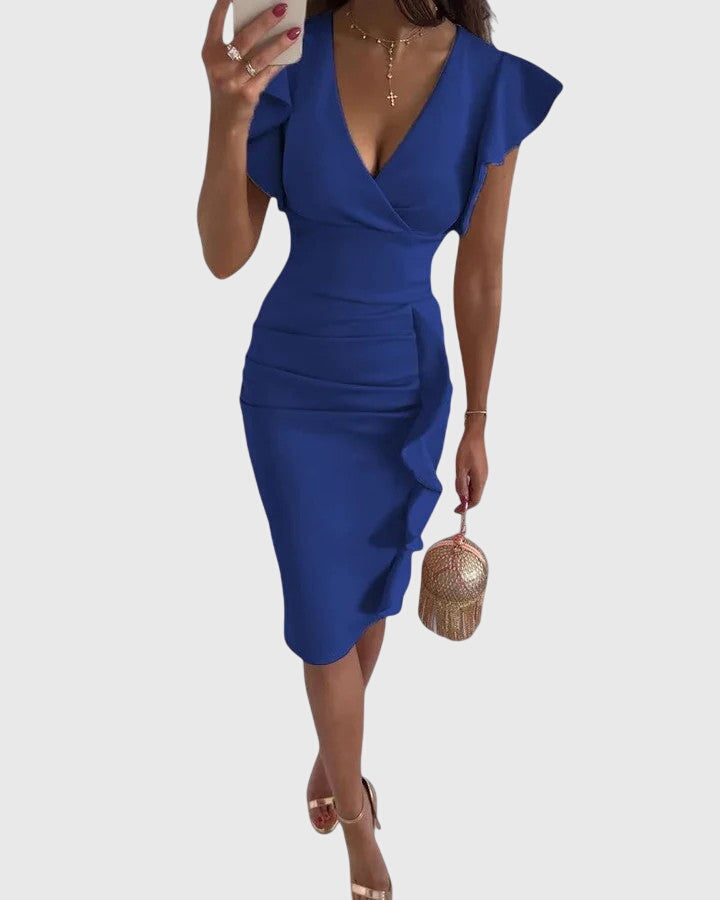Elize - Elegant Bodycon Dress made from Luxury Material - for Women | Perfect for Formal Occasions
