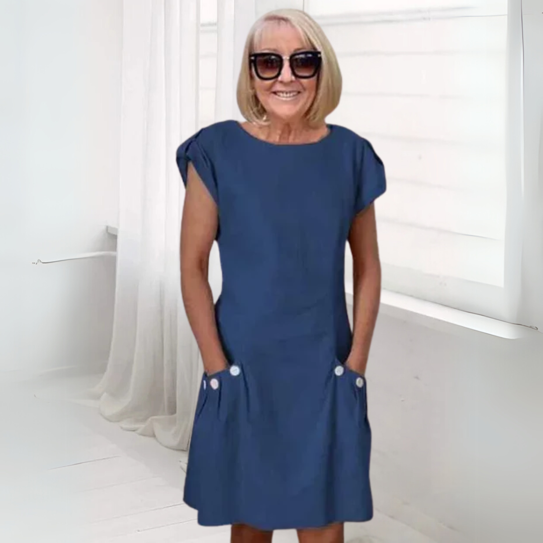 Manon - Élégante Robe Maxi en Lin