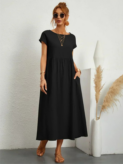 Bente | Elegant kjole med rund hals