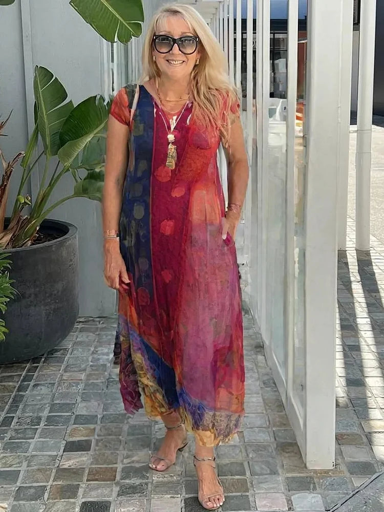 Camille – Robe Midi Décontractée