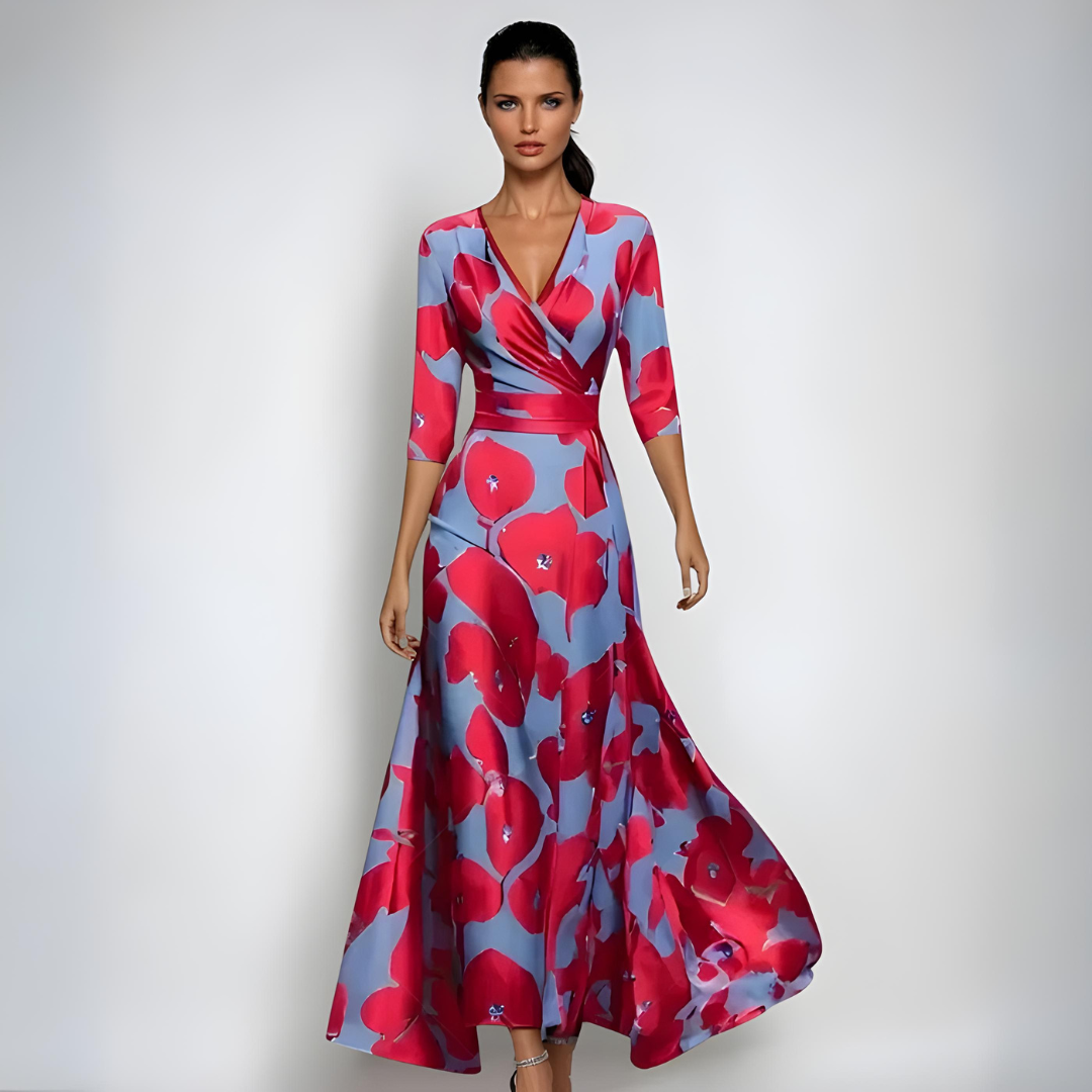 Isabelle | Robe de Luxe à Fleurs