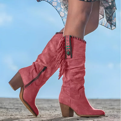 Maya™ - Real Leather Cowboy Boots