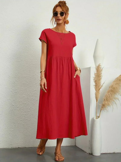 Bente | Elegant kjole med rund hals
