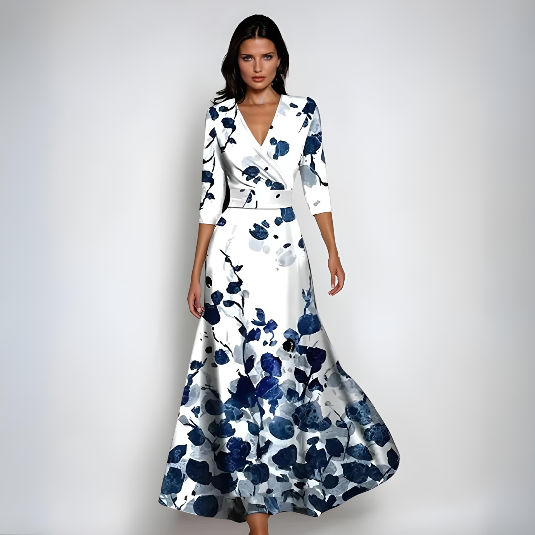 Isabelle | Robe de Luxe à Fleurs