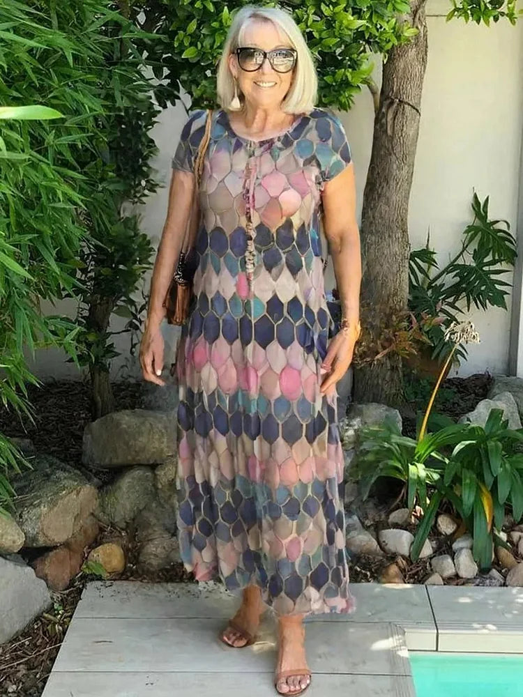 Camille – Robe Midi Décontractée