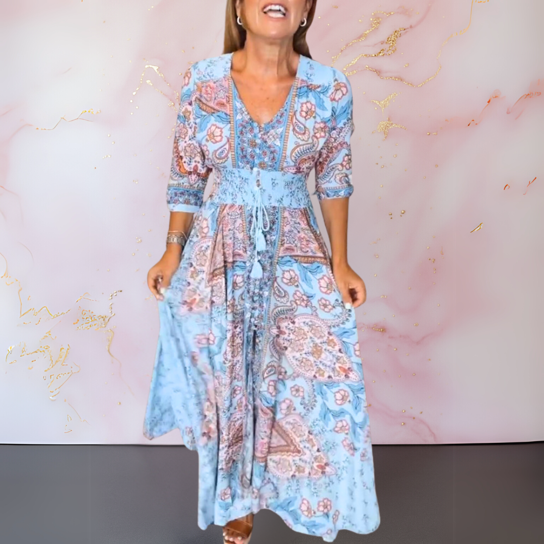 Torill™ | Elegant Sommerkjole med V-hals