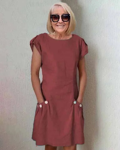 Manon - Élégante Robe Maxi en Lin