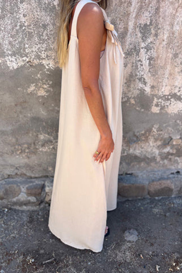 Margaux – Robe Maxi Décontractée Sans Manches