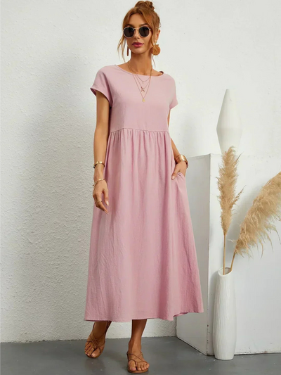 Bente | Elegant kjole med rund hals