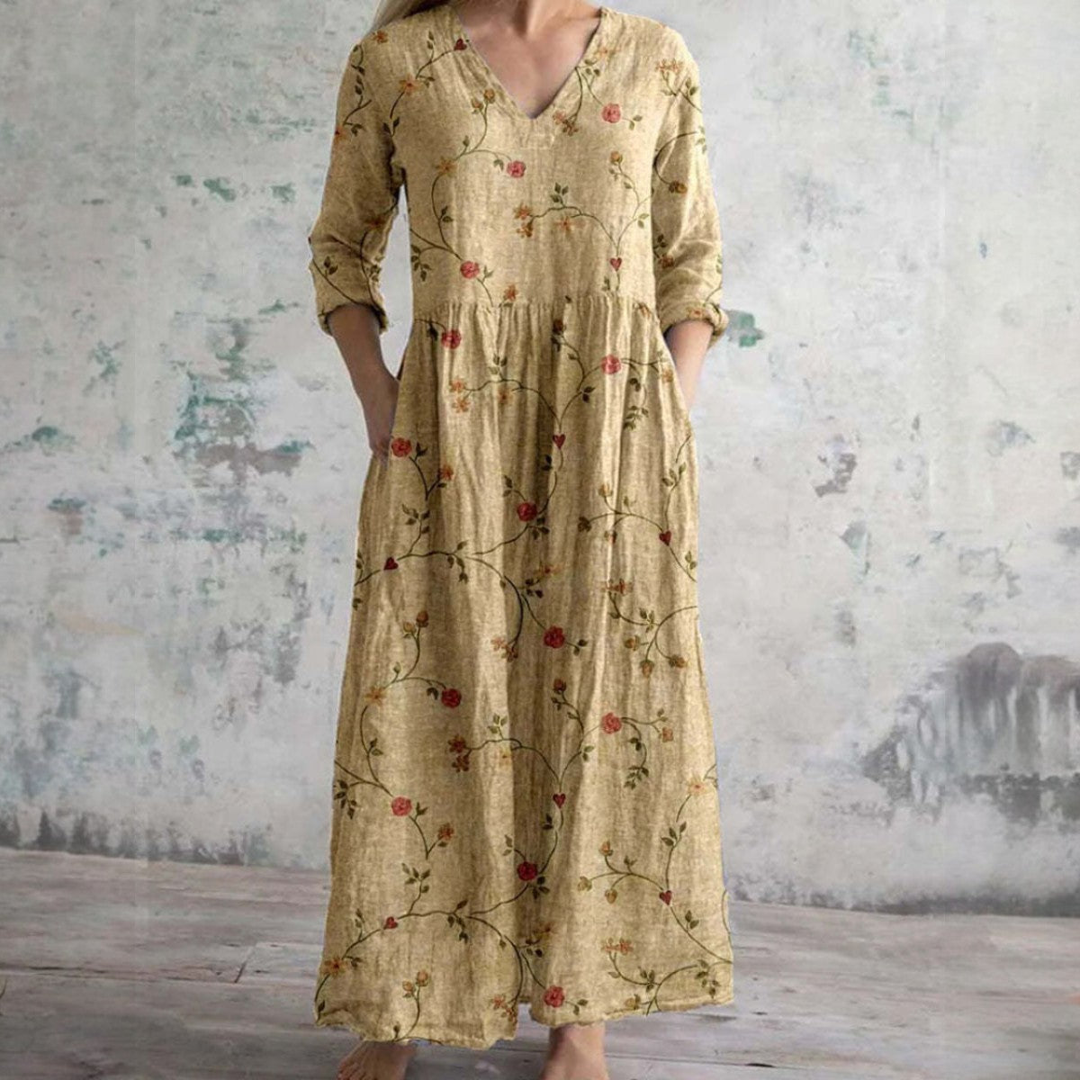 Livia | Abito floreale elegante in qualità premium