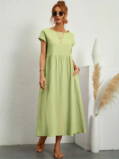 Bente | Elegant kjole med rund hals