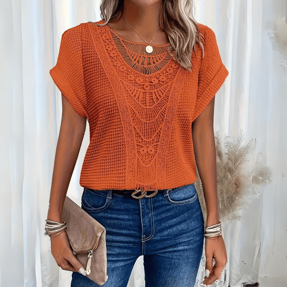 Siv™ | Elegant bluse i Ibiza-stil