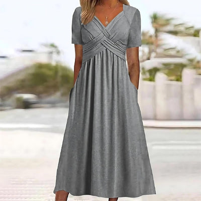 Sofia | Sculpting Midi Dress with Flattering Silhouette for Elegant Occasions