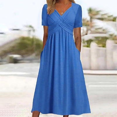 Sofia | Sculpting Midi Dress with Flattering Silhouette for Elegant Occasions
