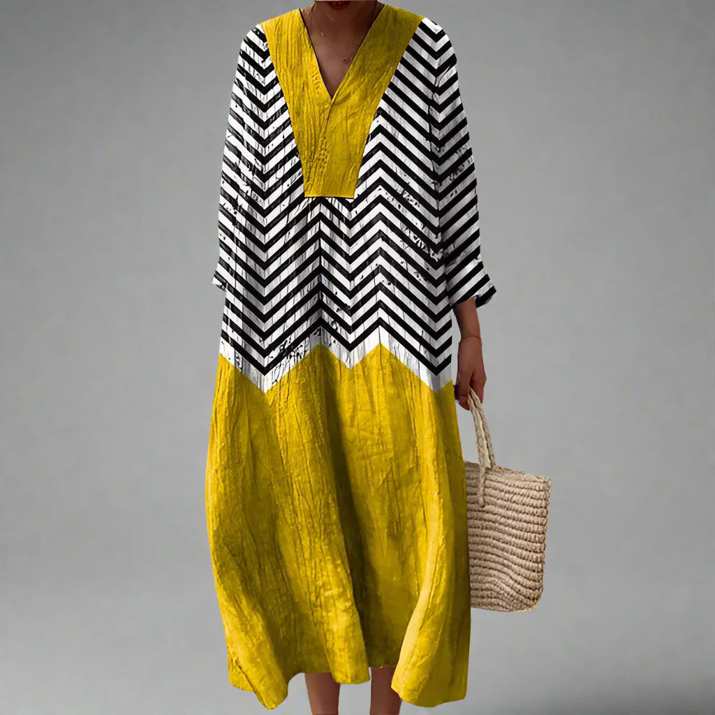 Marit™ | Elegant geometrisk kjole