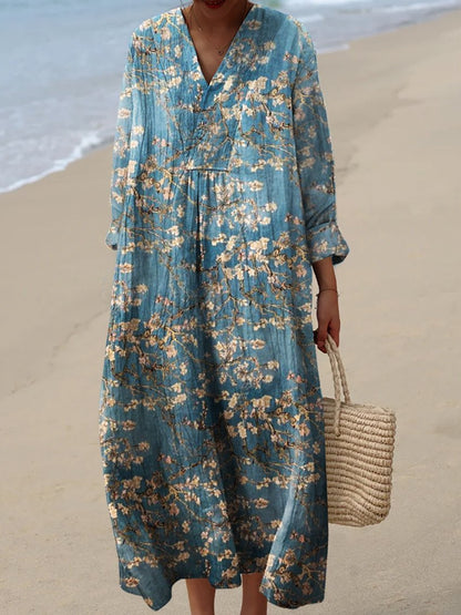 Bente – Løst skåret Boho-maxikjole