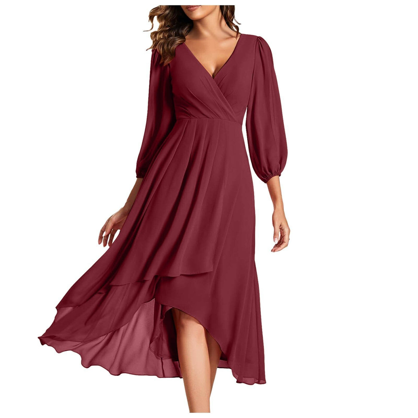 Mian | Elegante Abito a portafoglio con scollatura a V